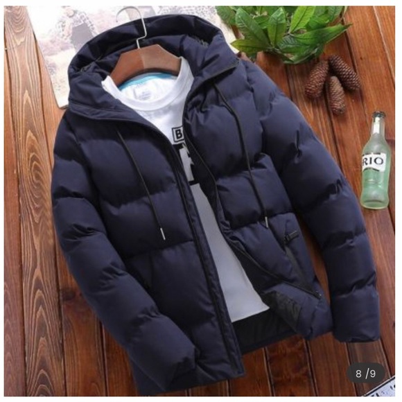 Men Casual Fashion Solid Color Hooded
Slim Padded Jacket - Picture 2 of 4